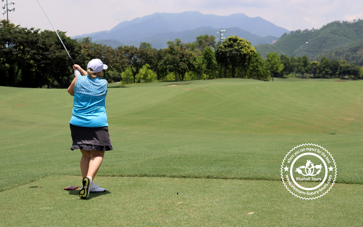 playing golf in vietnam